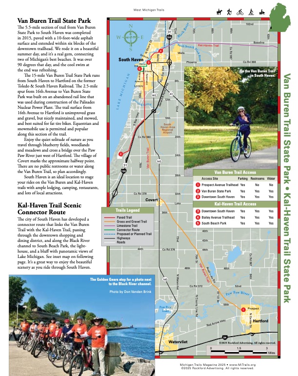 Michigan Trails Magazine Trail Map